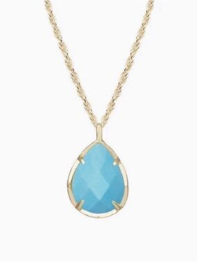 Kendra Scott Kiri Gold Tone Turquoise Necklace